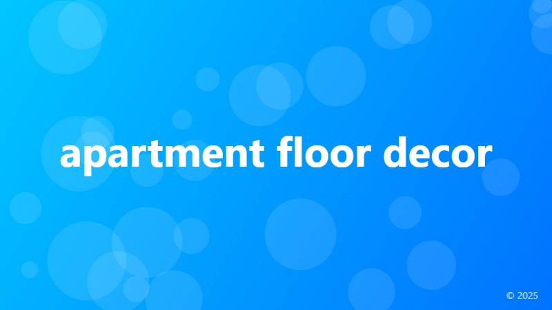 apartment floor decor
