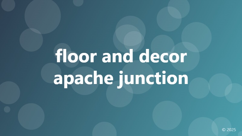 floor and decor apache junction