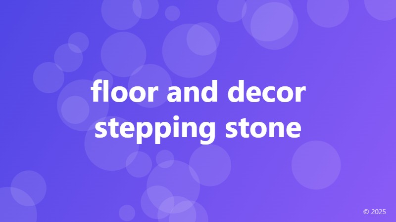 floor and decor stepping stone