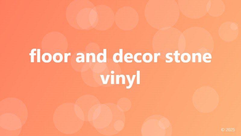 floor and decor stone vinyl