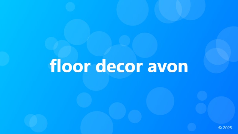 floor decor avon