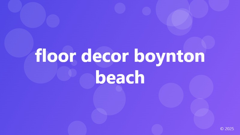 floor decor boynton beach