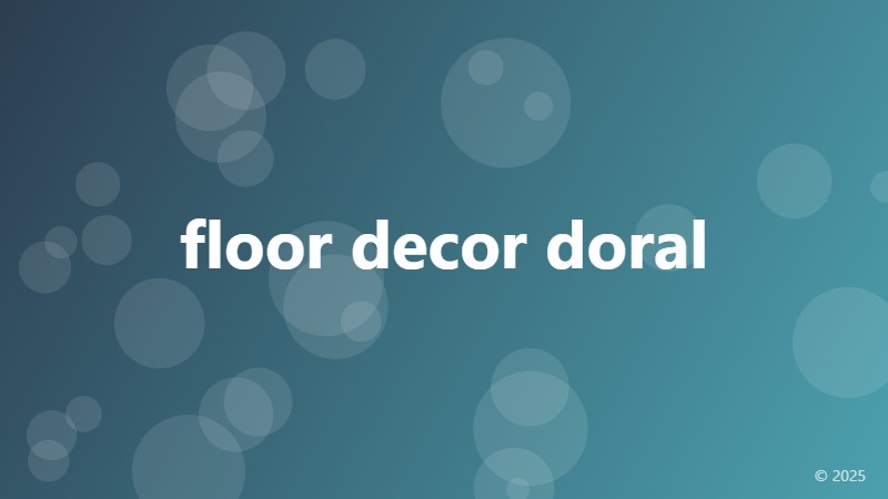 floor decor doral