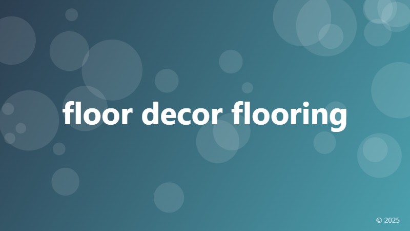 floor decor flooring