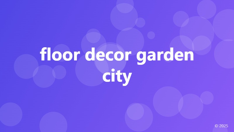 floor decor garden city