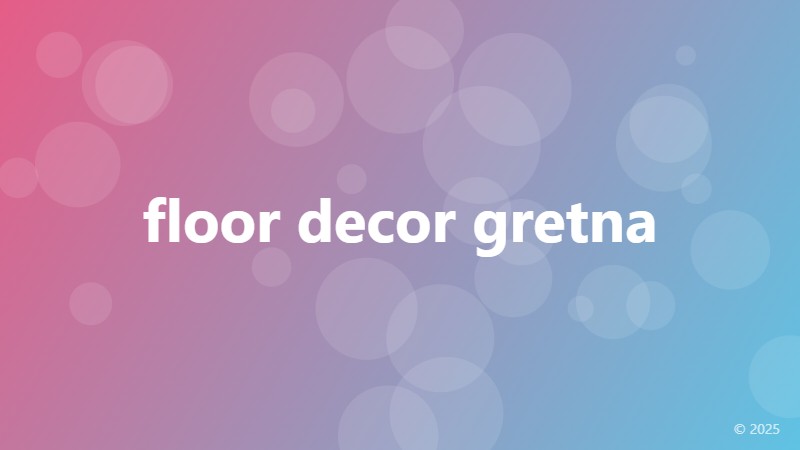 floor decor gretna