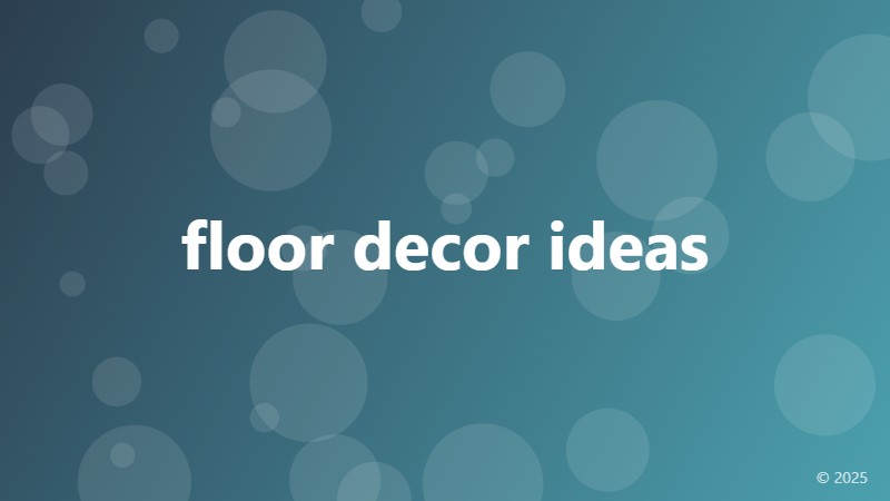 floor decor ideas